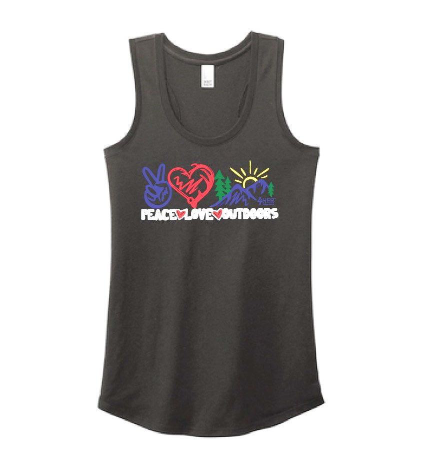 4HER Peace Love Outdoors Tank