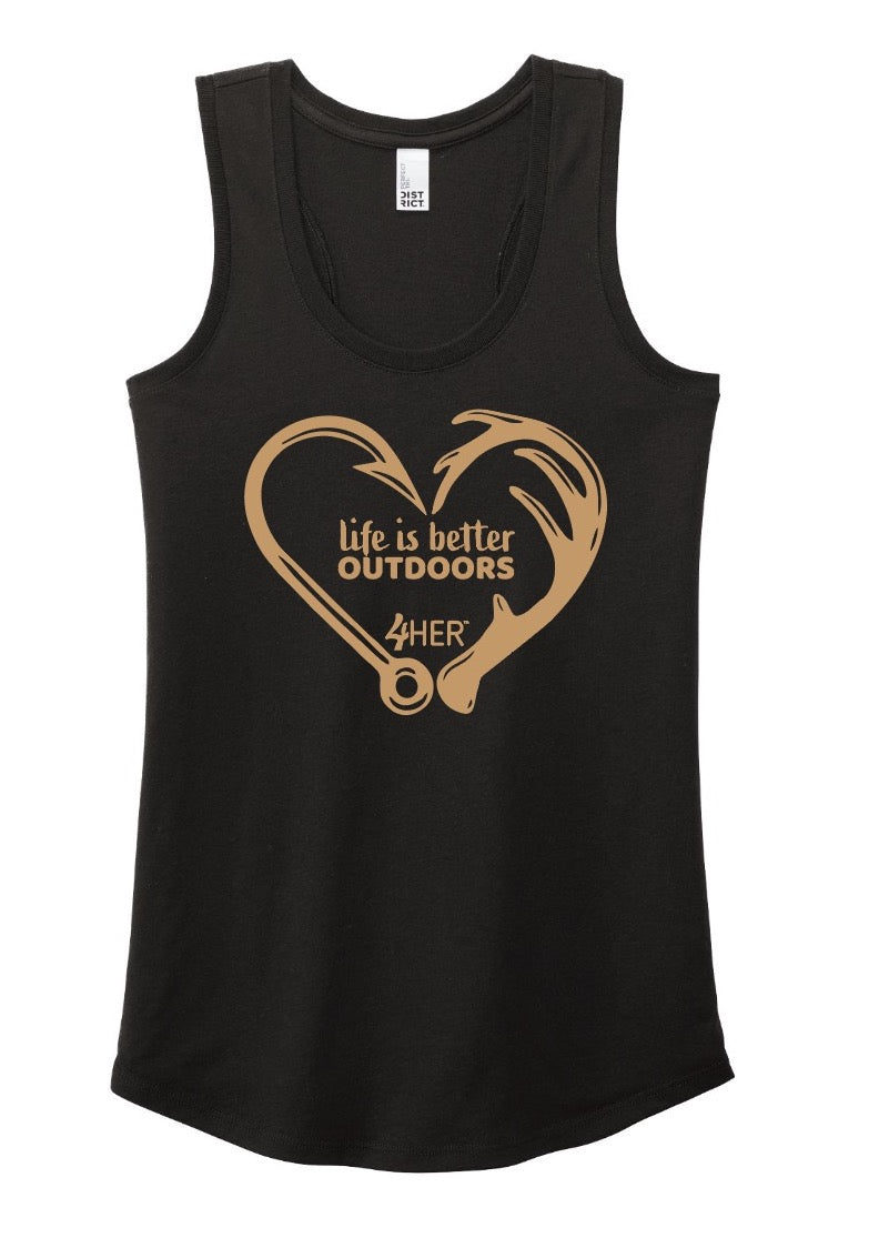 4HER Life Is Better Outdoors Tank